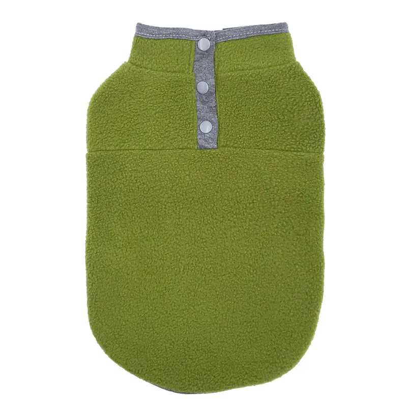 Fleece Dog Clothes For Small Dogs Spring Autumn Warm Puppy Cats Vest Shih Tzu Chihuahua Clothing French Bulldog Jacket Pug Coats