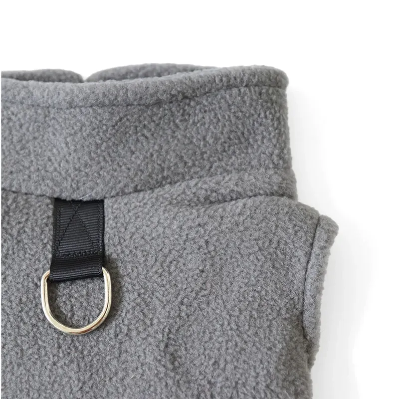 Pawda Polar Fleece Icon Autumn Spring & Tow Buckle Small Medium Dog Clothes Chihuahua Teddy Yorkshire Warm Singlet Streetwear