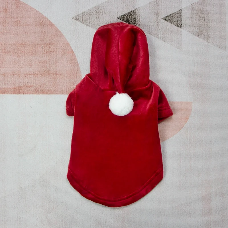 Pet Clothes Big Sale Autumn and Winter Thin Velvet Hooded Two-Leg Sweater Cat Teddy Bichon Jarre Aero Bull Small and Medium-Sized Dogs Dog