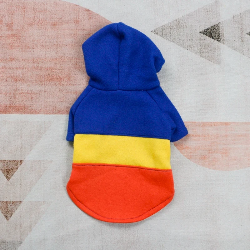Pet Clothes Big Sale Autumn and Winter Thin Velvet Hooded Two-Leg Sweater Cat Teddy Bichon Jarre Aero Bull Small and Medium-Sized Dogs Dog