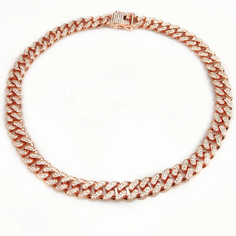 Luxury Gold Dog Chain Collar Cuban Chain Link Choke Collar for Small Medium Large Dogs Cats Pet Jewelry Necklace Accessories