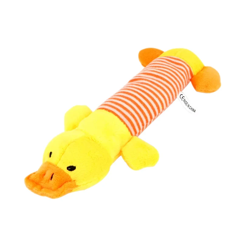 Dog Cat Fleece Toys Elephant Duck Pig Chicken Legs Pet Funny Plush Toys Fit for All Pets Popular Squeak Chew Sound Dolls