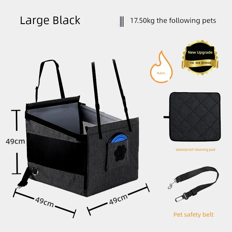 Pet Car Litter Dog Car Seat Dog Ride Handy Gadget Car Mat Dog Ride Automobile Cushion Front Seat Safety Seat
