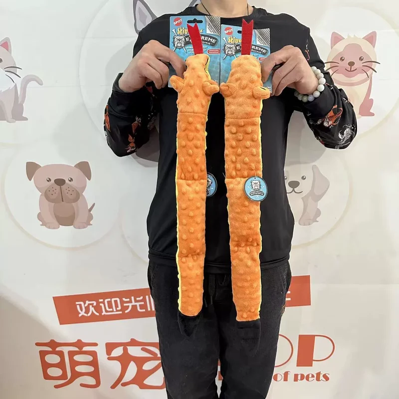 Godog/Beanie Velvet/Export Tail Single Dog Sound Toy Ringing Paper BB Called Airbag Dinosaur Stuffed Bite-Resistant