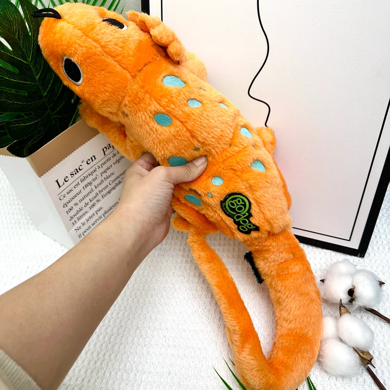Godog/Beanie Velvet/Export Tail Single Dog Sound Toy Ringing Paper BB Called Airbag Dinosaur Stuffed Bite-Resistant