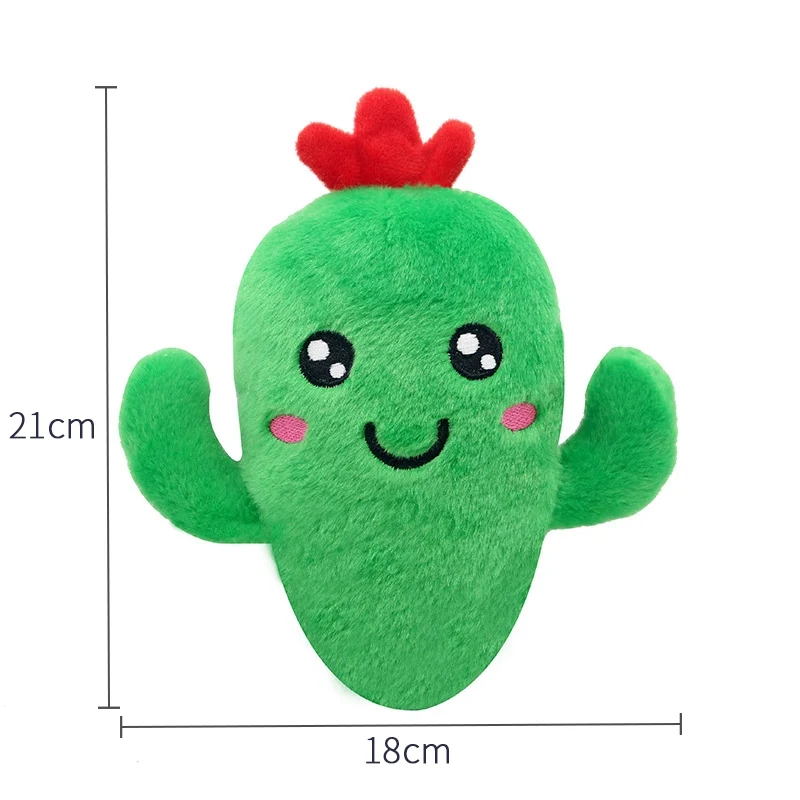 Ketmart | Cat Dog Pet Soft Toys Cartoon Animal Fruit Christmas Press Sound Toy