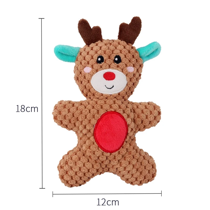 Ketmart | Cat Dog Pet Soft Toys Cartoon Animal Fruit Christmas Press Sound Toy