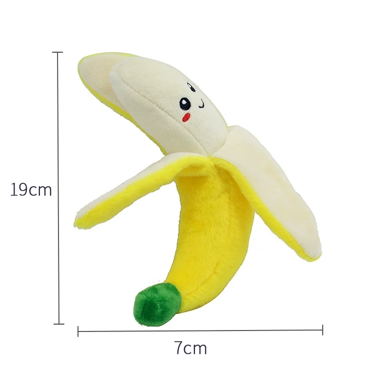 Ketmart | Cat Dog Pet Soft Toys Cartoon Animal Fruit Christmas Press Sound Toy