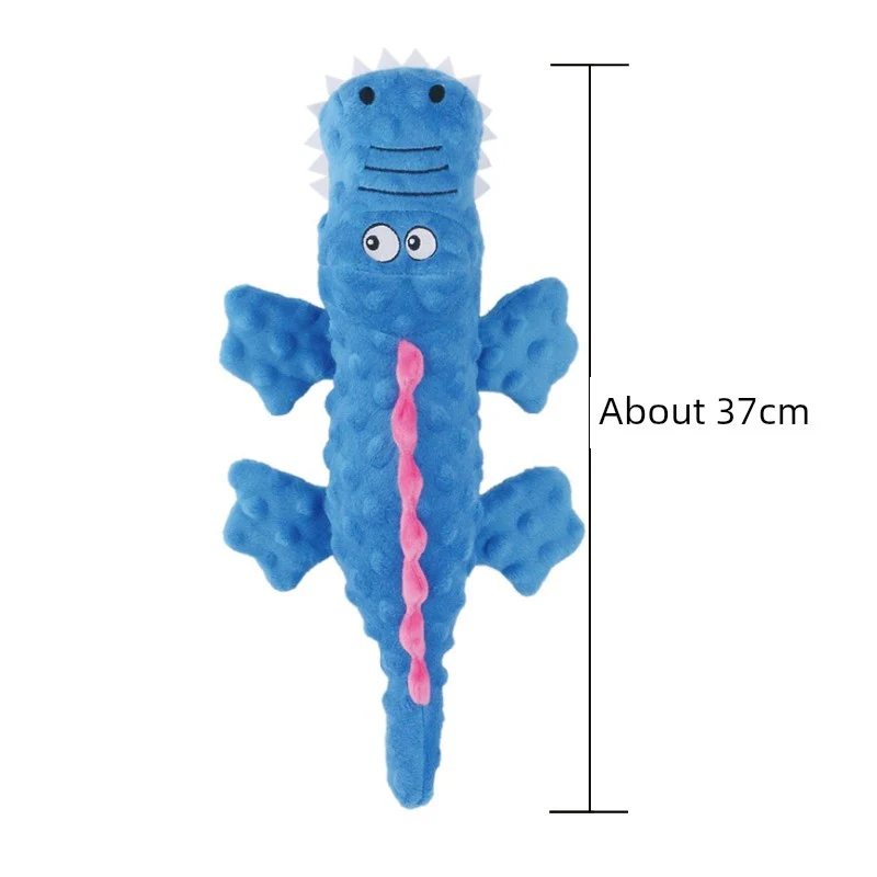 Dog Toy Sounding Paper Toy Teddy Crocodile Toy Molar Corgi/French Bulldog Medium-Sized Dog Pet Dog Supplies
