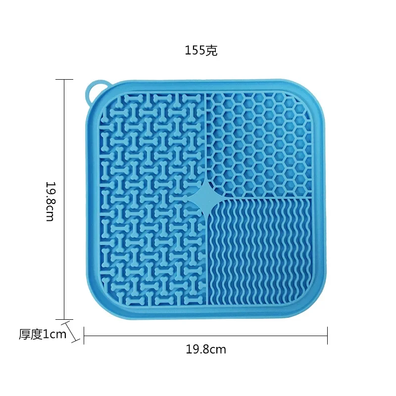 Cat Dog Slow Food Mat Pet Lick Silicone Mat Dog Feeder Supplies Suction Cup Slow Food Mat Dog Bathing Distraction