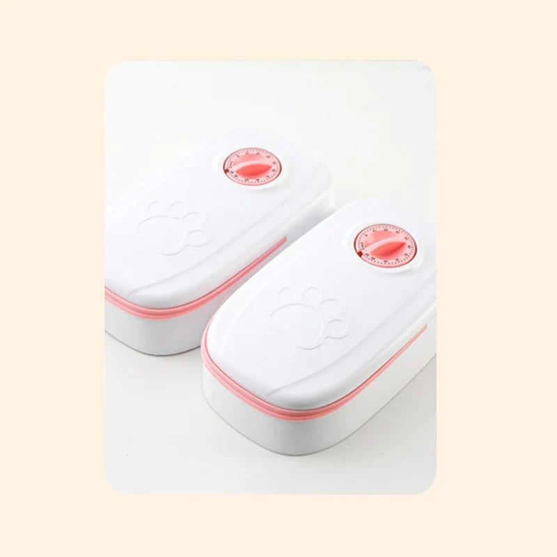 Pet Automatic Timing Feeder 350ML Large Capacity Dry&Wet Food Container Electric Dog Double Dish Bowl For Cats Dogs KOOBDIN
