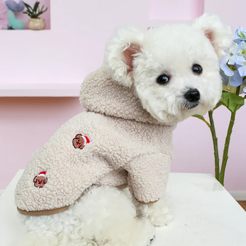Winter Dog Cat Coat Winter Fleece Pet Clothes Hooded Coat Down Jacket Puppy Pet Clothing For Dogs Chihuahua Yorkie Pug Outfits