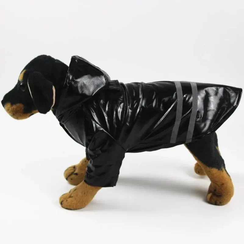 S-XL Pets Dog Clothes Hooded Raincoats Reflective Strip Dogs Rain Coat Waterproof Jackets Outdoor Breathable Clothes For Puppies
