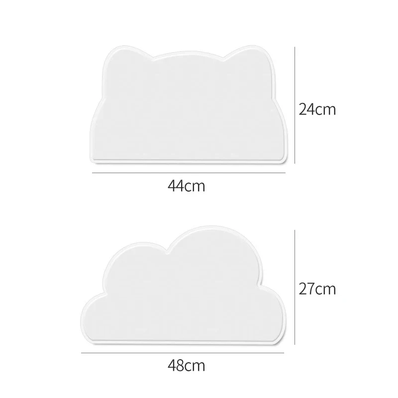 Waterproof Pet Mat For Dog Cat Solid Color Silicone Pet Food Feeding Pad Pet Bowl Drinking Mat Portable Dog Feeding Mat Placemat