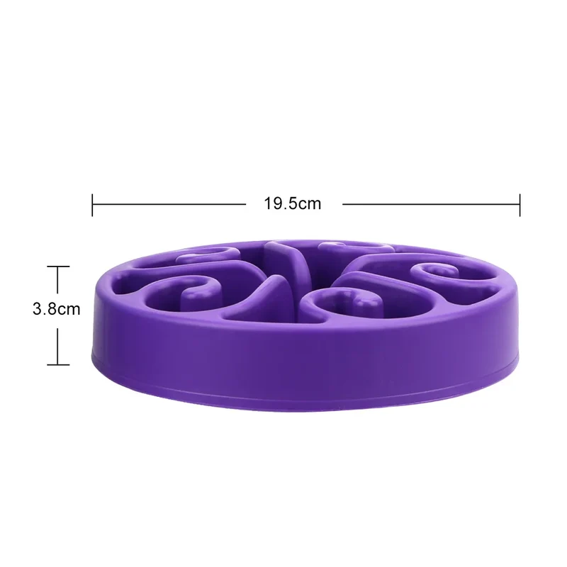 Pet Dog Prevent Obesity Puppy Slow Down Eating Feeder Accessories Cat Dog Healthy Diet Dish Plate Dog Slow Eat Bowl