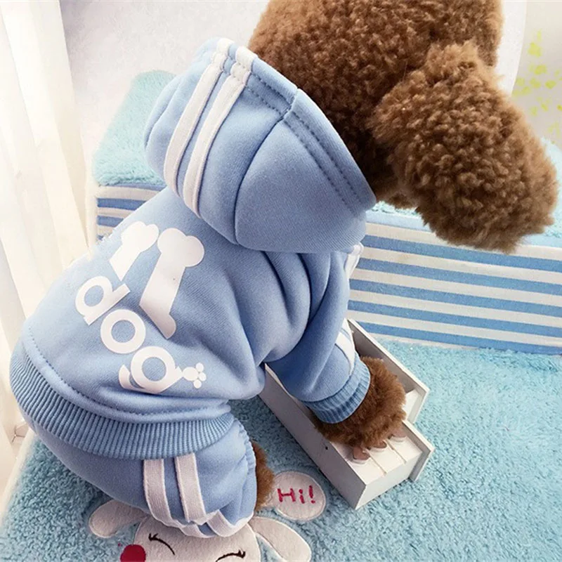 Clothes For Small Dogs Autumn Winter Warm Puppy Pet Cat Coat Jacket Sport Dog Jumpsuits Chihuahua French Bulldog Clothing Outfit