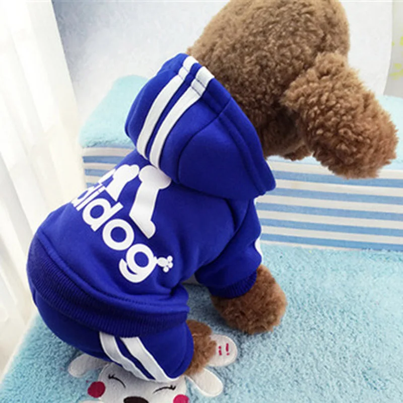 Clothes For Small Dogs Autumn Winter Warm Puppy Pet Cat Coat Jacket Sport Dog Jumpsuits Chihuahua French Bulldog Clothing Outfit
