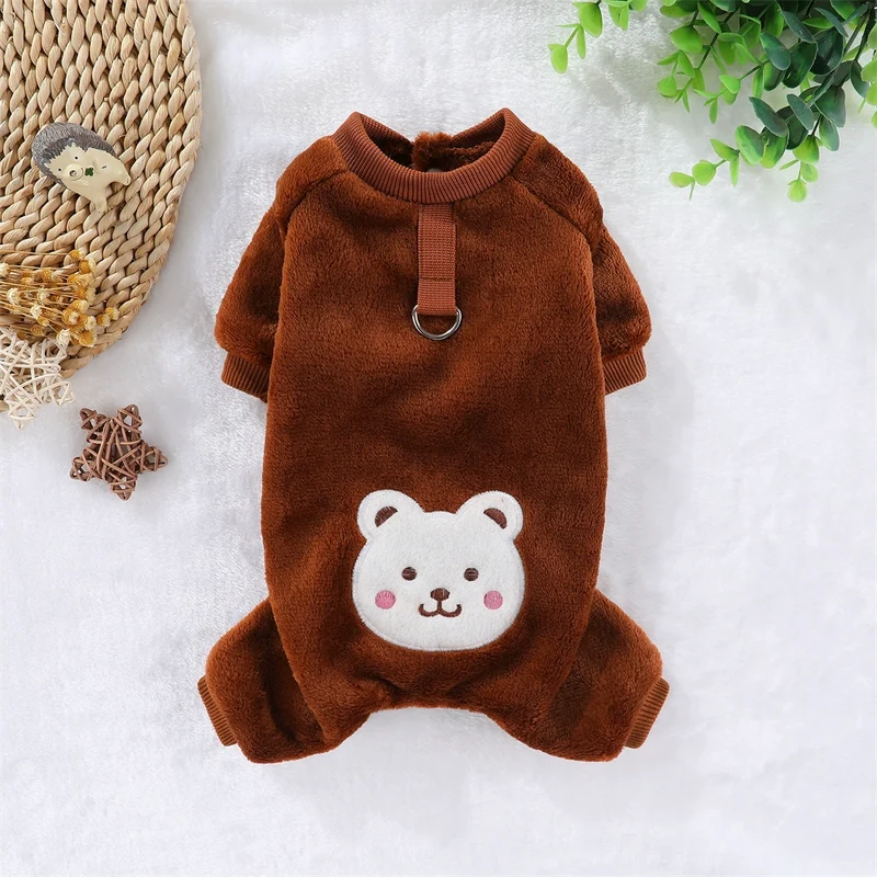 Teddy Pet Costume Small Dog Cotton-Padded Clothes for Autumn and Winter Totoro