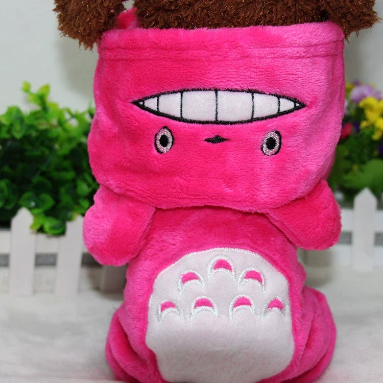 Teddy Pet Costume Small Dog Cotton-Padded Clothes for Autumn and Winter Totoro