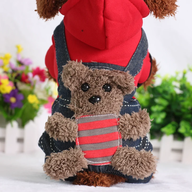 Teddy Pet Costume Small Dog Cotton-Padded Clothes for Autumn and Winter Totoro