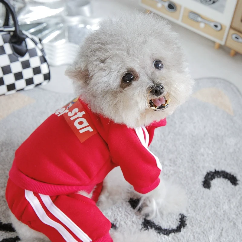 Pet Trendy Four-Legged Pet Clothing Pet Bichon Pomeranian Schnauzer Small Size Dogs Puppy Poodle Dog Clothes Spring and Autumn Clothing