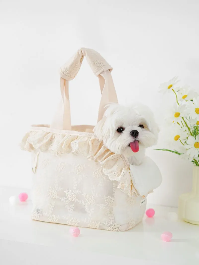 Onecute Puppy Carrier Dog Walking Pets Accessories Bags Lace Handheld Shoulder for Cute Chihuahua Products