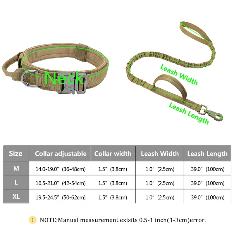 Tactical Dog Collar Harness Leash Nylon Military Pet Training Harness Vest With Bag For Medium Large Dogs Molle Harness Pouches