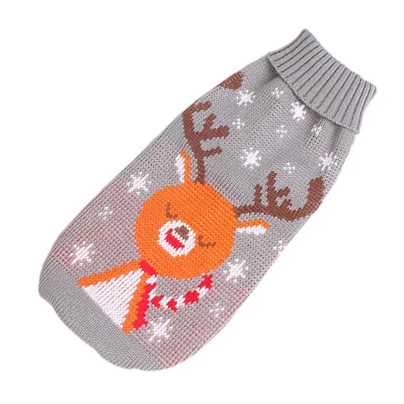 Big Dog Sweater Winter Warm Christmas Clothes for Small Medium Large Dogs Golden Retriever Rottweiler Corgi Cat Pullover Jumper