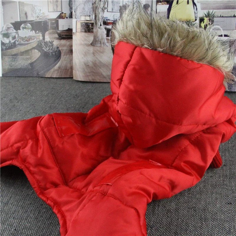 Pet Clothes Thickened Cotton-Padded Clothes Autumn and Winter Clothes Bichon Chihuahua Puppy Clothes Teddy Four-Legged Cotton-Padded Clothes