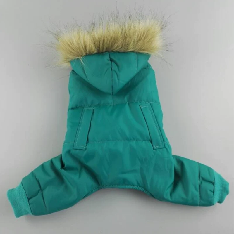 Pet Clothes Thickened Cotton-Padded Clothes Autumn and Winter Clothes Bichon Chihuahua Puppy Clothes Teddy Four-Legged Cotton-Padded Clothes