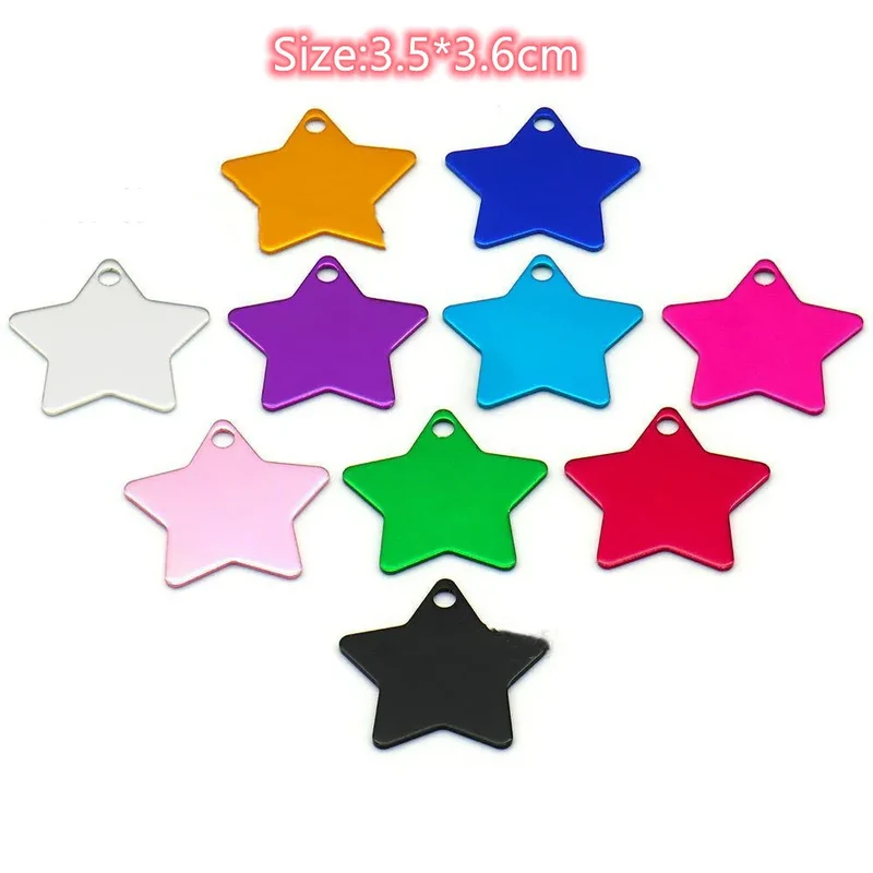 1pcs Free Laser Engraving Personalized Custom Pet Dog ID Tag Cat Puppy Name Pendant Tags Pets Tag Collar Anti-lost Nameplate