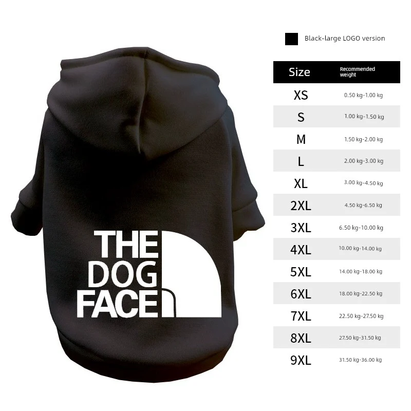 Pet Dog Cat Clothes Schnauzer Teddy Small, Medium and Large Dogs Autumn and Winter Fleece Lined Padded Warm Keeping Fashion Brand Sweater