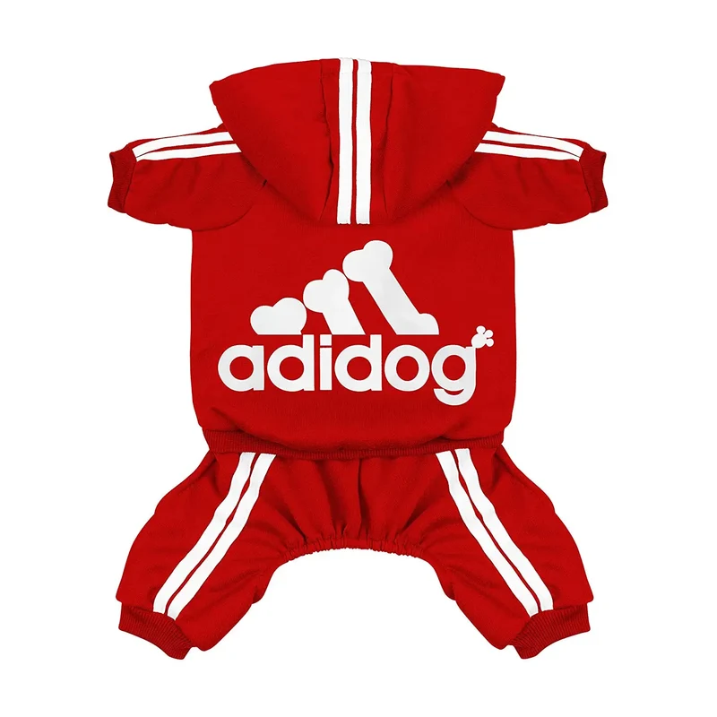 Pet Dog Clothes Adidog Spring Dog Hoodies Coat Letter Cute Small Dogs Chihuahua Pug Yorkshire Puppy Pet Hoodie Cat Clothing XXL