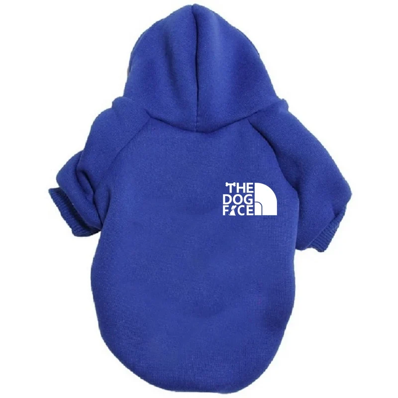 Cat Size Dog Pet Clothing Dog Clothes Dogface Pet Dog Fashion Printed Velvet Sweatshirt with Hat