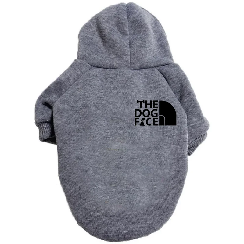 Cat Size Dog Pet Clothing Dog Clothes Dogface Pet Dog Fashion Printed Velvet Sweatshirt with Hat