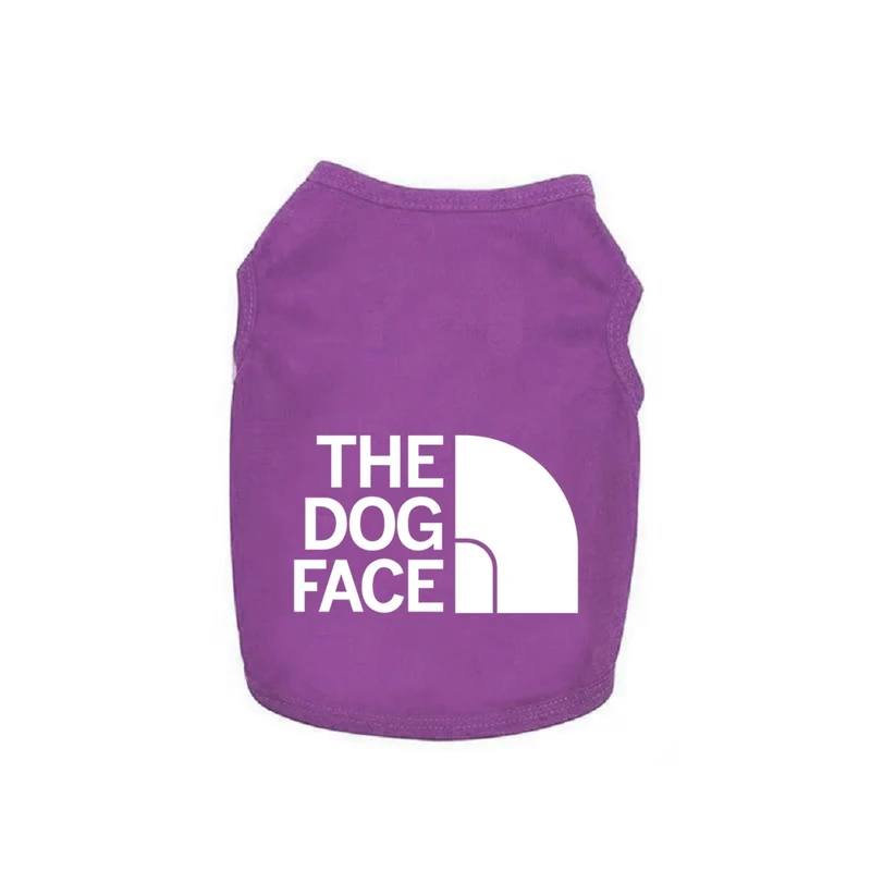 Cross-Border High Quality Dog Face Vest Summer Thin Dog Vest Jarre Aero Bull Pug Teddy Size Dog Pet Clothes