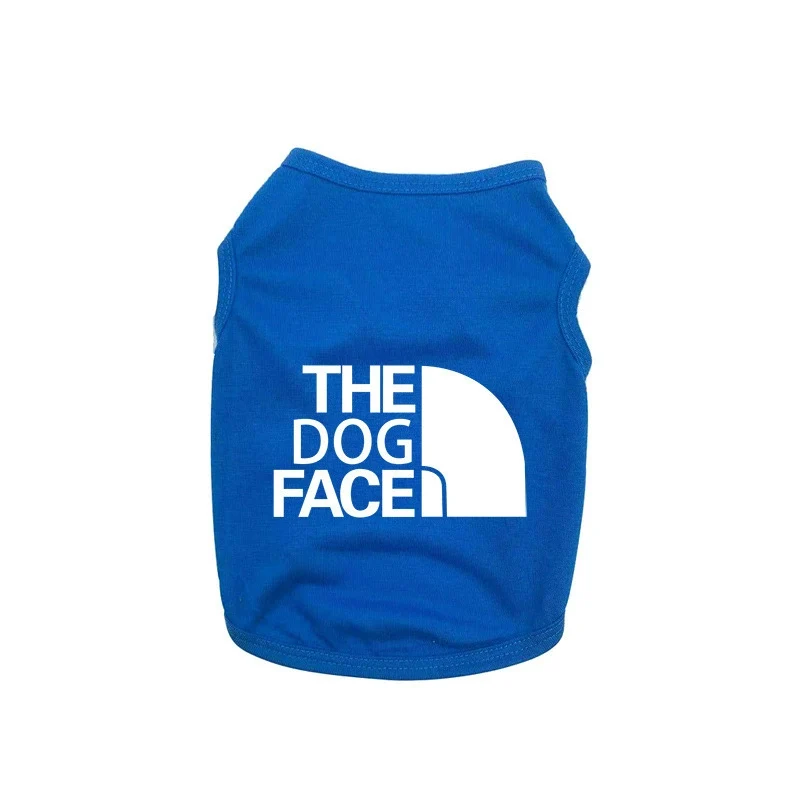 Cross-Border High Quality Dog Face Vest Summer Thin Dog Vest Jarre Aero Bull Pug Teddy Size Dog Pet Clothes