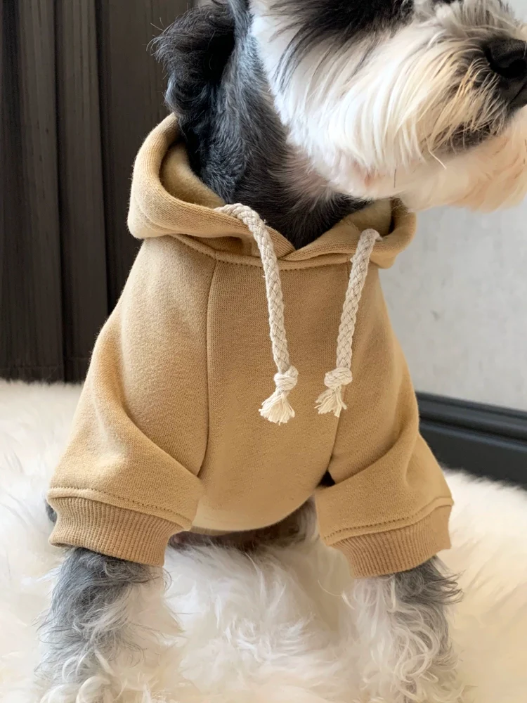 Pet Dog Winter Clothes Schnauzer Teddy Bichon Pomeranian Small Dog Cat Fleece Warm Fashion Brand Sweater