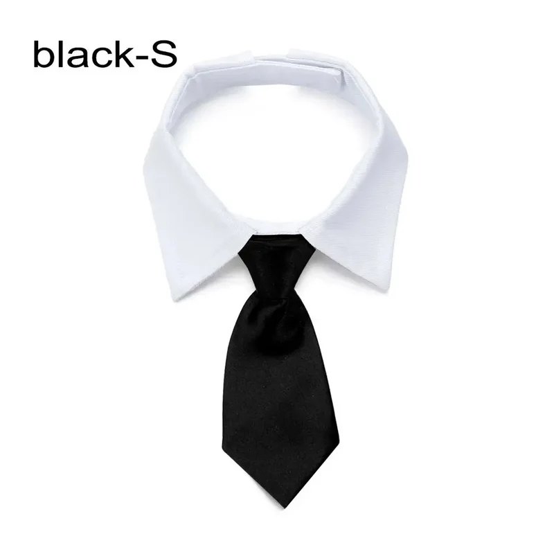 Pet Dog Cat Formal Necktie Tuxedo Bow Tie Black and Red Collar for Dog & Cat Pet Accessories for Wedding Holiday and Party Gift