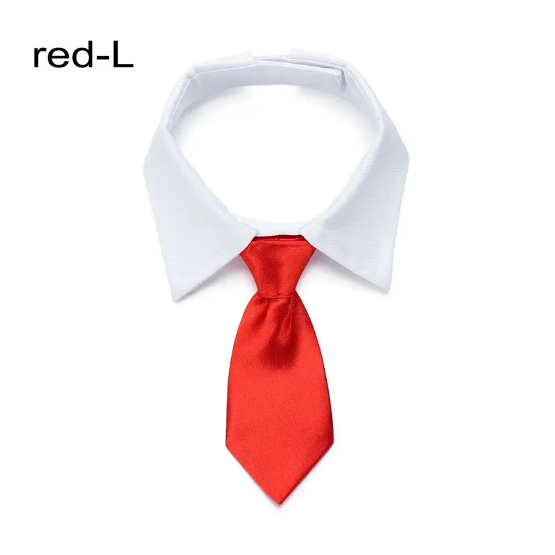 Pet Dog Cat Formal Necktie Tuxedo Bow Tie Black and Red Collar for Dog & Cat Pet Accessories for Wedding Holiday and Party Gift