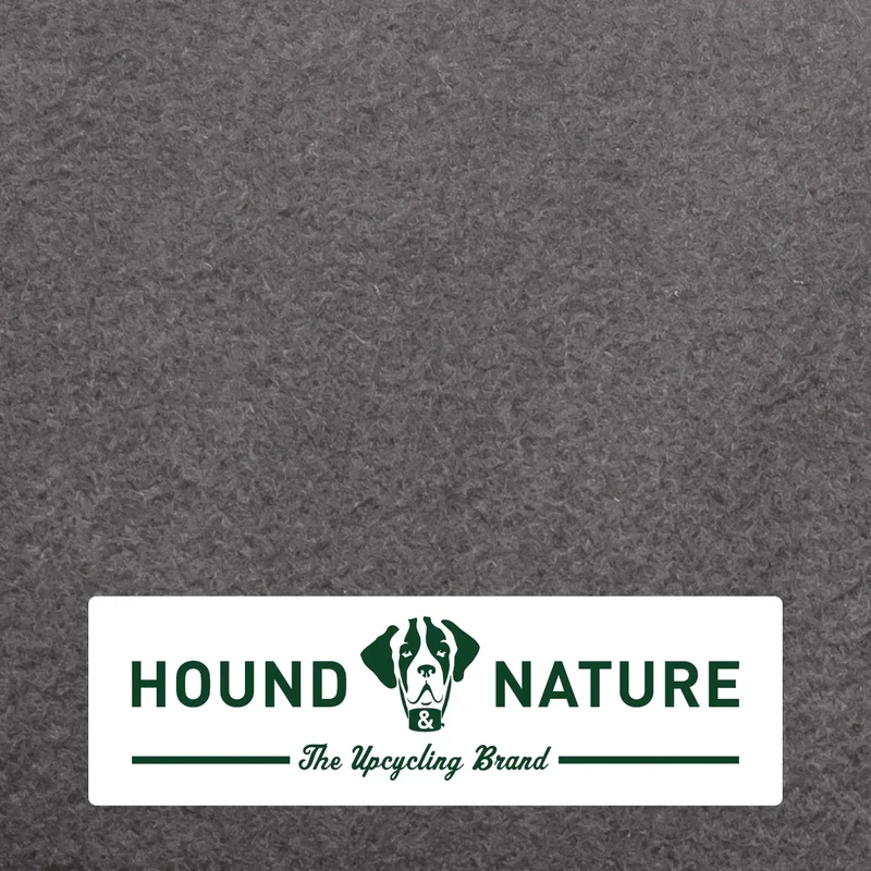 Hundebett Luzern von HOUND&NATURE | Fleece-Seite | Recycelte Materialien | Oeko-Tex® Standard 100 | Grau
