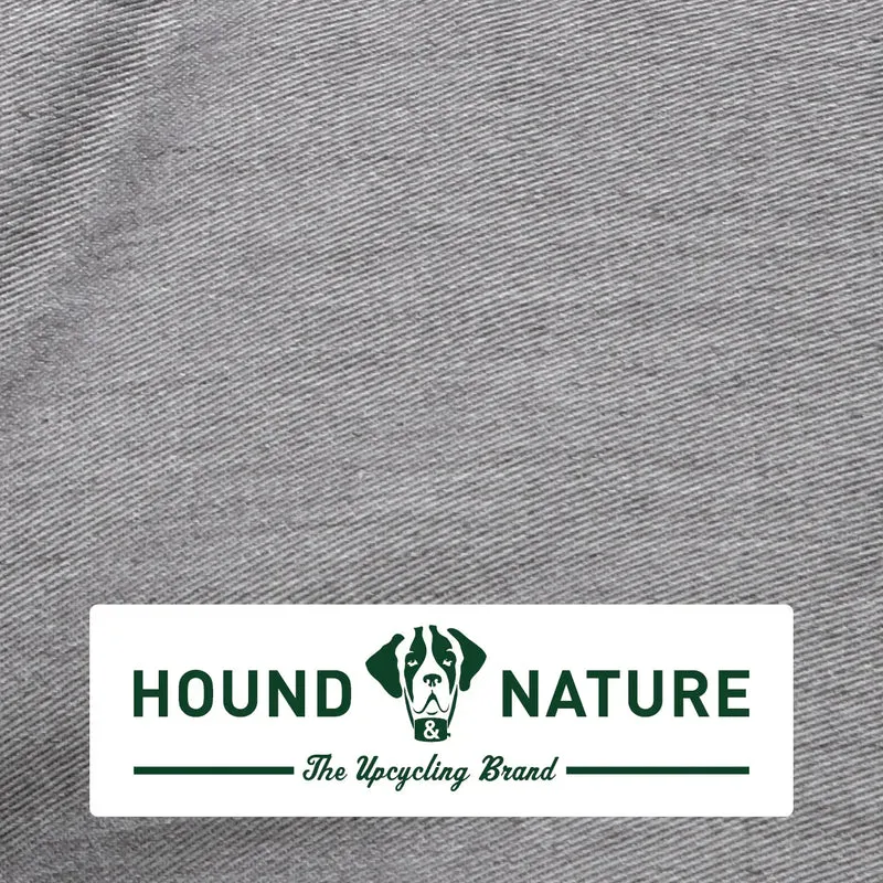 Hundebett Luzern von HOUND&NATURE | Fleece-Seite | Recycelte Materialien | Oeko-Tex® Standard 100 | Hellgrau