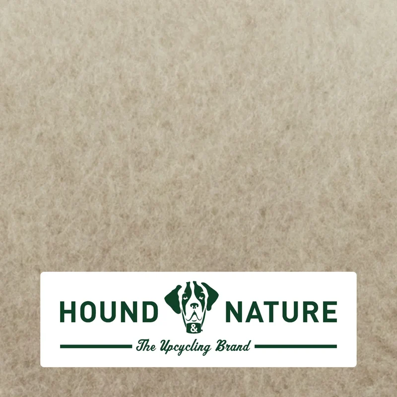 Hundebett Luzern von HOUND&NATURE | Fleece-Seite | Recycelte Materialien | Oeko-Tex® Standard 100 | Taupe
