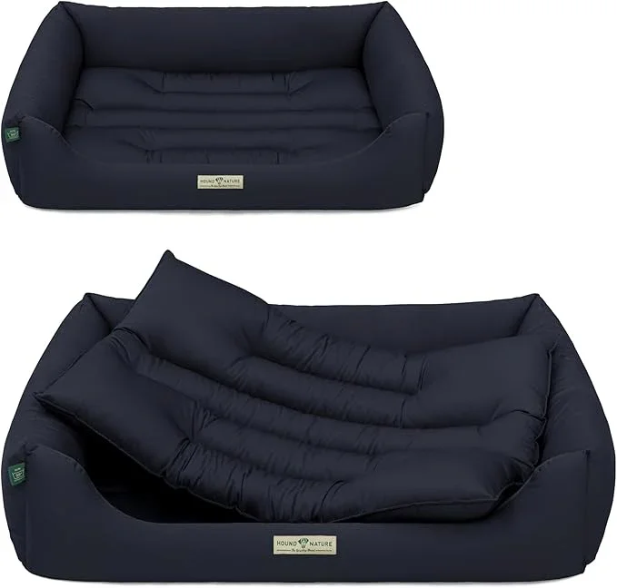 Hundebett Bern von HOUND&NATURE | Recycelte Materialien | Oeko-Tex® Standard 100 | Blau