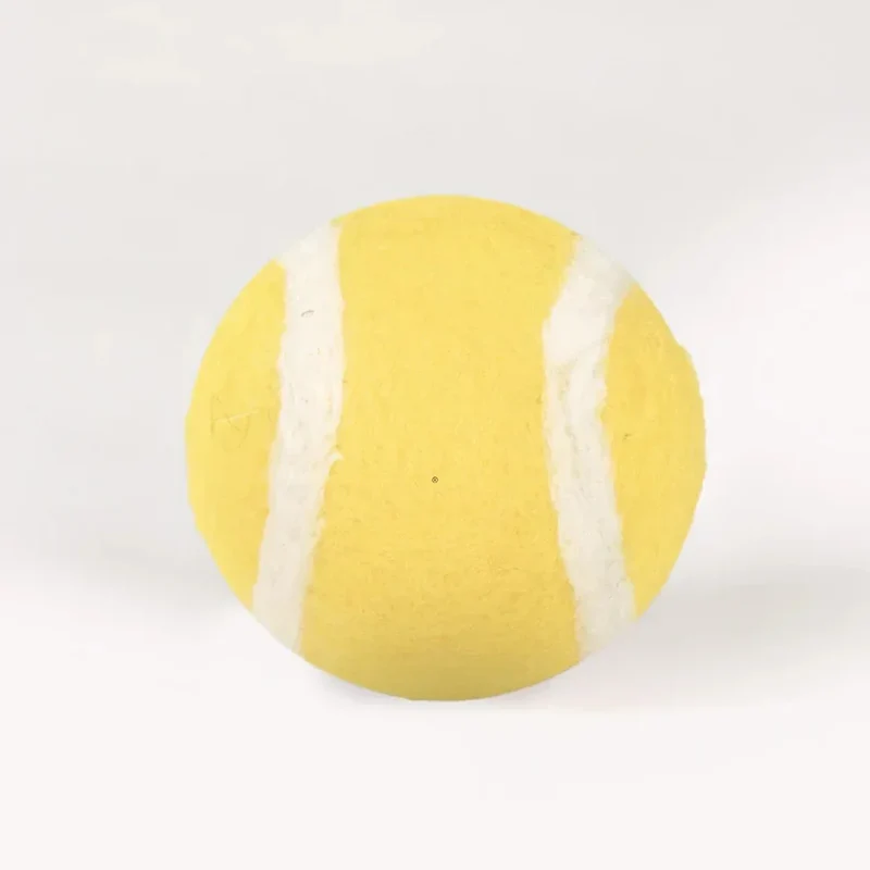 Tennisball für Hunde | Hundespielzeug | 100% schadstoffgeprüft & Schafwolle | Zahnpflegend & schwimmfähig
