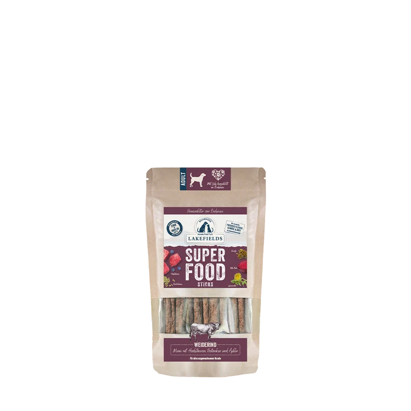 Lakefields SUPERFOOD Sticks vom Weiderind