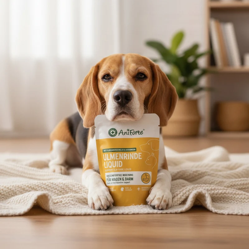 AniForte Ulmenrinde Liquid für Hunde & Katzen – Natürliche Unterstützung bei Magen-Darm-Beschwerden, Sodbrennen, Übersäuerung & Durchfall