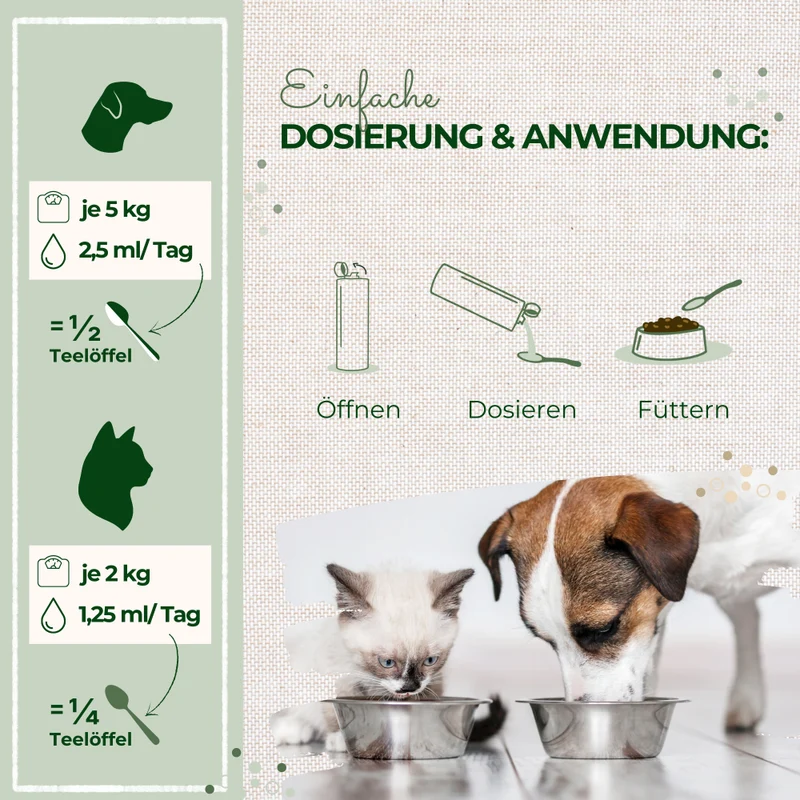 LaPura Bio-Nachtkerzenöl für Hunde und Katzen - 100 ml