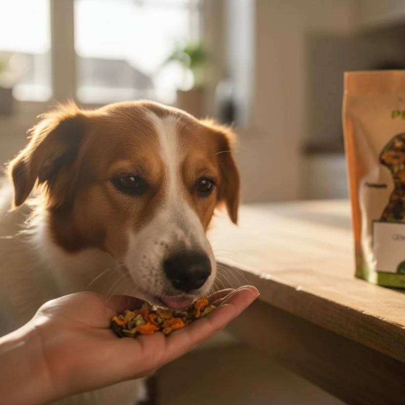 Perro Hundeflocken Gemüse Mix - Premium Nahrungsergänzung für Hunde mit natürlichen Gemüseflocken für gesunde Verdauung und Vitalität