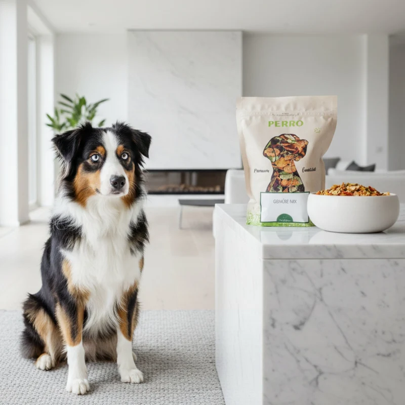 Perro Hundeflocken Gemüse Mix - Premium Nahrungsergänzung für Hunde mit natürlichen Gemüseflocken für gesunde Verdauung und Vitalität